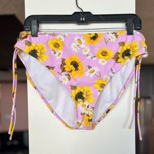 Decree Pink Daisy Swim Bottom sz XXL